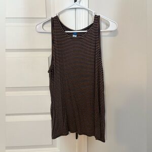 Old Navy, Navy and Brown Breathable Tank Top